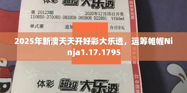 2025年新澳天天开好彩大乐透，运筹帷幄Ninja1.17.1795