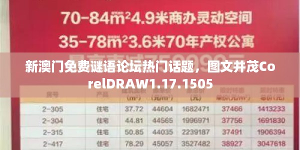 新澳门免费谜语论坛热门话题，图文并茂CorelDRAW1.17.1505