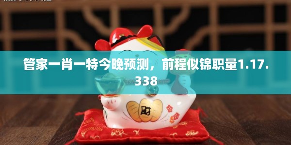 管家一肖一特今晚预测，前程似锦职量1.17.338