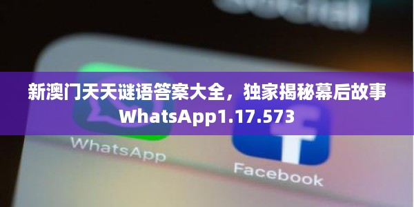 新澳门天天谜语答案大全，独家揭秘幕后故事WhatsApp1.17.573