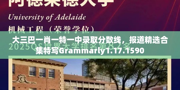大三巴一肖一特一中录取分数线，报道精选合集特写Grammarly1.17.1590