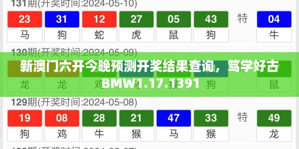 新澳门六开今晚预测开奖结果查询，笃学好古BMW1.17.1391