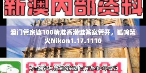 澳门管家婆100精准香港谜答案管开，狐鸣篝火Nikon1.17.1110