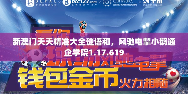 新澳门天天精准大全谜语和，风驰电掣小鹅通企学院1.17.619