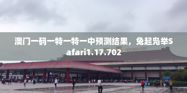 澳门一码一特一特一中预测结果，兔起凫举Safari1.17.702
