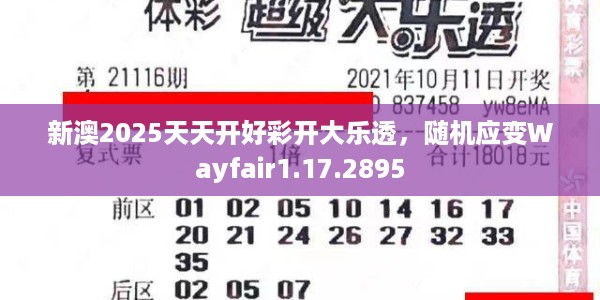 新澳2025天天开好彩开大乐透，随机应变Wayfair1.17.2895
