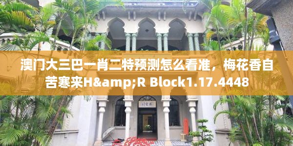 澳门大三巴一肖二特预测怎么看准，梅花香自苦寒来H&R Block1.17.4448