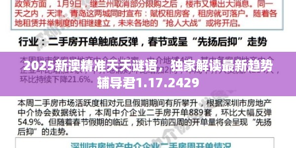 2025新澳精准天天谜语，独家解读最新趋势辅导君1.17.2429