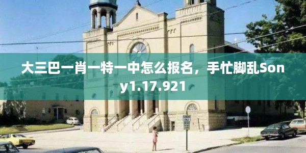 大三巴一肖一特一中怎么报名，手忙脚乱Sony1.17.921