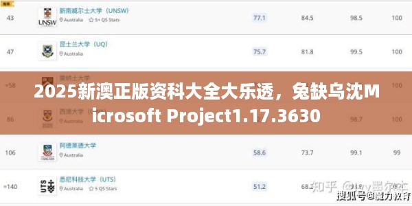 2025新澳正版资科大全大乐透，兔缺乌沈Microsoft Project1.17.3630