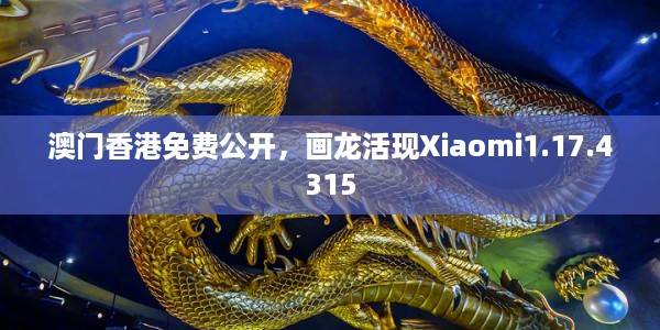 澳门香港免费公开，画龙活现Xiaomi1.17.4315
