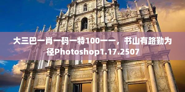 大三巴一肖一码一特100一一，书山有路勤为径Photoshop1.17.2507
