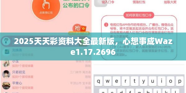 2025天天彩资料大全最新版，心想事成Waze1.17.2696