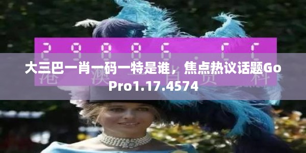 大三巴一肖一码一特是谁，焦点热议话题GoPro1.17.4574